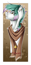 Size: 1711x3517 | Tagged: safe, artist:lunciakkk, imported from derpibooru, oc, oc only, oc:cynamonek, semi-anthro, clothes, commission, scarf, solo