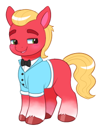 Size: 580x740 | Tagged: safe, artist:malarkey, imported from derpibooru, sprout cloverleaf, earth pony, pony, clothes, colored sketch, g5, male, my little pony: a new generation, simple background, solo, stallion, transparent background