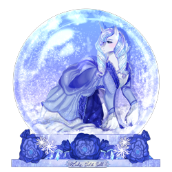 Size: 2500x2500 | Tagged: safe, artist:bunnari, imported from derpibooru, oc, oc only, pony, unicorn, commission, high res, simple background, snow globe, solo, transparent background, ych result