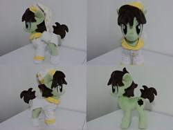 Size: 1597x1199 | Tagged: safe, artist:little-broy-peep, imported from derpibooru, oc, oc only, oc:ink, earth pony, pony, clothes, irl, male, photo, plushie, solo, stallion