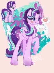 Size: 1024x1366 | Tagged: safe, artist:sjmarts, imported from derpibooru, starlight glimmer, pony, unicorn, heart, solo