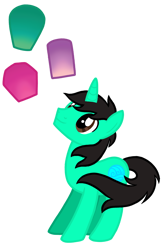 Size: 700x1071 | Tagged: safe, artist:wavebreeze234, imported from derpibooru, oc, oc only, oc:wave breeze, pony, unicorn, horn, looking up, male, simple background, smiling, solo, stallion, transparent background, unicorn oc