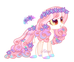 Size: 1920x1624 | Tagged: safe, artist:gloriaartist, imported from derpibooru, oc, oc only, earth pony, pony, female, flower, flower in hair, mare, simple background, solo, transparent background