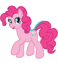 Size: 850x926 | Tagged: safe, artist:wavebreeze234, imported from derpibooru, pinkie pie, earth pony, pony, eyelashes, female, mare, signature, simple background, solo, transparent background