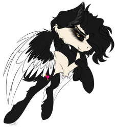 Size: 3499x3817 | Tagged: safe, artist:beamybutt, imported from derpibooru, oc, oc only, pegasus, pony, black sclera, coat markings, colored wings, ear fluff, eyelashes, female, high res, mare, pegasus oc, simple background, smiling, socks (coat markings), transparent background, two toned wings, wings