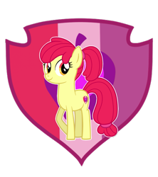 Size: 949x1070 | Tagged: safe, artist:doodledaydreamer-mlp, imported from derpibooru, apple bloom, earth pony, pony, apple bloom's cutie mark, bow, cutie mark, exploitable meme, female, filly, hair bow, looking at you, raised hoof, simple background, solo, tail, tail bow, teenage apple bloom, teenager, the cmc's cutie marks, transparent background