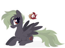 Size: 1920x1431 | Tagged: safe, artist:kabuvee, imported from derpibooru, oc, oc only, oc:lizard, pegasus, pony, female, lying down, mare, prone, simple background, solo, transparent background