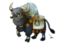 Size: 3507x2480 | Tagged: safe, artist:dormin-dim, imported from derpibooru, oc, oc only, oc:yaktodon, mastodon, yak, cloven hooves, high res, mascot, simple background, solo, transparent background, yak oc