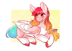 Size: 948x675 | Tagged: safe, artist:cosmalumi, imported from derpibooru, oc, oc only, pegasus, pony, solo