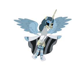 Size: 1280x1281 | Tagged: safe, artist:chanyhuman, imported from derpibooru, queen parabola, alicorn, undead, zebra, zebra alicorn, zombie, clothes, cosplay, costume, crossover, simple background, solo, steven universe, transparent background, vector, white diamond (steven universe)