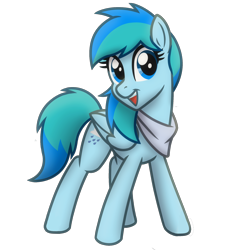 Size: 2048x2048 | Tagged: safe, artist:whitequartztheartist, imported from derpibooru, oc, oc only, oc:stormy waters, pegasus, pony, derpibooru community collaboration, 2022 community collab, bandana, high res, pegasus oc, simple background, solo, transparent background