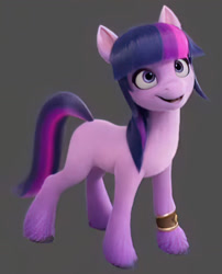 Size: 1280x1588 | Tagged: safe, edit, edited screencap, editor:americanrx, imported from derpibooru, screencap, twilight sparkle, earth pony, pony, 2d to 3d, 3d, earth pony twilight, female, g4, g4 to g5, g5, g5 concept leaks, gray background, mare, my little pony: a new generation, simple background, solo, twilight sparkle (g5 concept leak)