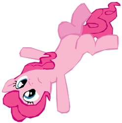 Size: 1280x1288 | Tagged: safe, artist:benpictures1, imported from derpibooru, pinkie pie, earth pony, pony, a dog and pony show, belly, cute, diapinkes, female, inkscape, lying down, mare, missing cutie mark, on back, simple background, solo, transparent background, vector, white background