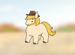 Size: 525x383 | Tagged: safe, artist:siegfriednox, imported from derpibooru, oc, oc:chase, earth pony, beard, chimken numget, facial hair, hat, male, potato pony, simple background, solo, stallion