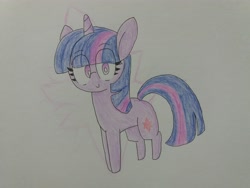 Size: 4128x3096 | Tagged: safe, artist:cherro, imported from derpibooru, twilight sparkle, pony, unicorn, solo, traditional art