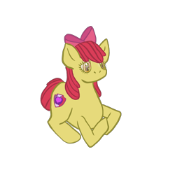 Size: 2048x2048 | Tagged: safe, artist:ellerypony, imported from derpibooru, apple bloom, earth pony, pony, female, filly, high res, simple background, solo, transparent background