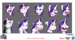 Size: 2048x1091 | Tagged: safe, imported from derpibooru, rarity, pony, unicorn, concept art, evil rarity, g5