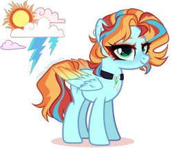 Size: 1029x893 | Tagged: safe, artist:gihhbloonde, imported from derpibooru, oc, oc only, pegasus, pony, female, magical lesbian spawn, mare, offspring, parent:rainbow dash, parent:sunset shimmer, parents:sunsetdash, simple background, solo, transparent background