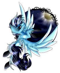 Size: 3583x4315 | Tagged: safe, artist:beamybutt, imported from derpibooru, oc, oc only, pegasus, pony, ear fluff, flying, pegasus oc, simple background, solo, stars, transparent background, wings