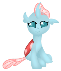 Size: 1021x1200 | Tagged: safe, artist:nitlynjane, imported from derpibooru, ocellus, changedling, changeling, autodesk sketchbook, changeling horn, cute, daaaaaaaaaaaw, diaocelles, female, horn, looking at you, simple background, smiling, solo, transparent background, transparent mane