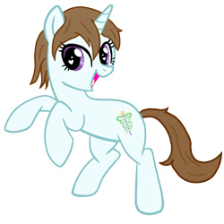 Size: 4096x4096 | Tagged: safe, artist:hanaesthetic, imported from derpibooru, oc, oc only, oc:hanaesthetic, pony, unicorn, derpibooru community collaboration, 2022 community collab, absurd resolution, brown mane, brown tail, female, full body, heart eyes, horn, mare, open mouth, open smile, purple eyes, show accurate, simple background, smiling, solo, tail, transparent background, unicorn oc, wingding eyes