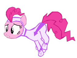 Size: 1280x973 | Tagged: safe, artist:benpictures1, imported from ponybooru, fili-second, pinkie pie, earth pony, pony, power ponies (episode), cute, diapinkes, female, gritted teeth, inkscape, mare, power ponies, simple background, solo, transparent background, vector