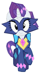 Size: 430x800 | Tagged: safe, artist:benpictures1, imported from ponybooru, radiance, rarity, pony, unicorn, power ponies (episode), clothes, cute, female, inkscape, looking at you, power ponies, raised hoof, raised leg, raribetes, simple background, solo, vector