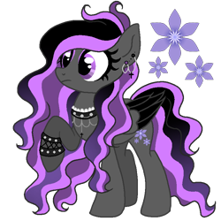 Size: 768x768 | Tagged: safe, artist:madlilon2051, artist:mint-light, imported from derpibooru, oc, oc only, pegasus, pony, base used, colored wings, ear piercing, earring, eyelashes, female, frown, jewelry, pegasus oc, piercing, simple background, solo, transparent background, two toned wings, wings