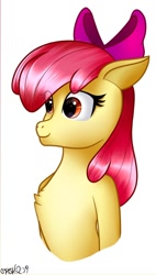 Size: 492x868 | Tagged: safe, artist:smashir09, imported from derpibooru, apple bloom, earth pony, pony, female, filly, solo