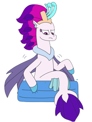 Size: 2448x3264 | Tagged: safe, artist:supahdonarudo, imported from derpibooru, queen novo, seapony (g4), series:novoember, my little pony: the movie, female, high res, kiddie pool, simple background, sitting, solo, swimming pool, transparent background, uncomfortable