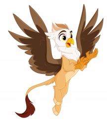 Size: 1941x2246 | Tagged: safe, artist:rutkotka, imported from derpibooru, oc, oc only, griffon, griffon oc, male, simple background, solo, white background