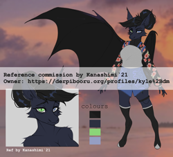 Size: 2374x2160 | Tagged: safe, artist:kanashimi, imported from derpibooru, oc, oc only, oc:dusky rose, anthro, bat pony, female, high res, reference sheet, solo