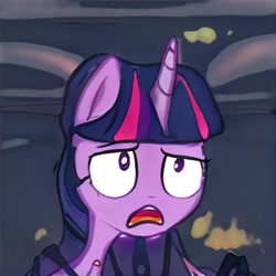 Size: 1024x1024 | Tagged: safe, imported from derpibooru, pony, ai content, ai generated, bust, generator:thisponydoesnotexist, machine learning abomination, not twilight sparkle, portrait, solo