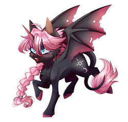 Size: 2286x2178 | Tagged: safe, artist:honeybbear, imported from derpibooru, oc, oc only, oc:serenade, alicorn, bat pony, bat pony alicorn, pony, bat wings, high res, horn, male, simple background, solo, stallion, transparent background, wings
