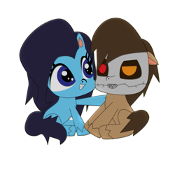 Size: 567x567 | Tagged: safe, artist:malimalisisima, imported from derpibooru, oc, oc only, oc:estevangel, oc:silvernaqua, earth pony, g4.5, silvangel, simple background, transparent background