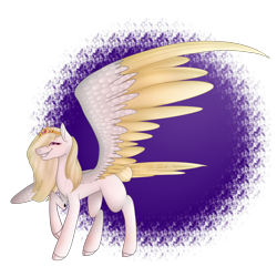 Size: 4000x4000 | Tagged: safe, artist:pokaparida, imported from derpibooru, oc, oc only, pegasus, pony, absurd resolution, colored wings, female, large wings, mare, simple background, solo, transparent background, two toned wings, wings