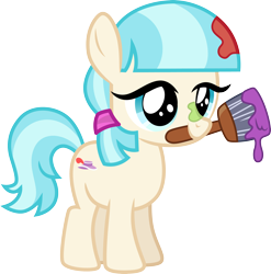 Size: 3000x3034 | Tagged: safe, artist:cloudy glow, imported from derpibooru, coco pommel, earth pony, pony, made in manehattan, .ai available, cocobetes, cute, female, filly, high res, simple background, solo, transparent background, vector