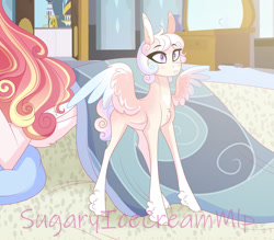 Size: 1280x1119 | Tagged: safe, artist:sugaryicecreammlp, imported from derpibooru, oc, oc only, oc:lovely heart, pegasus, pony, eye clipping through hair, eyebrows, eyebrows visible through hair, female, filly, pegasus oc, solo