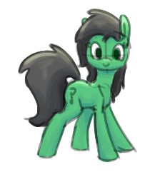 Size: 217x248 | Tagged: source needed, useless source url, safe, artist:firecracker, oc, oc only, oc:filly anon, earth pony, pony, aggie.io, female, filly, looking at you, simple background, smiling, solo