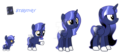 Size: 1280x572 | Tagged: safe, artist:hate-love12, imported from derpibooru, oc, oc only, oc:starstory, alicorn, pony, age progression, baby, baby pony, female, filly, magical lesbian spawn, mare, offspring, parent:princess luna, parent:twilight sparkle, parents:twiluna, simple background, solo, transparent background