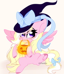 Size: 3108x3580 | Tagged: safe, artist:2pandita, imported from derpibooru, oc, oc only, oc:bay breeze, pegasus, pony, female, hat, high res, mare, simple background, solo, white background, witch hat