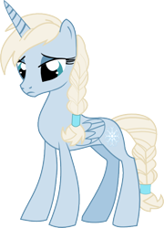 Size: 510x710 | Tagged: safe, artist:sl1283, imported from derpibooru, alicorn, pony, elsa, female, frown, frozen (movie), lidded eyes, ponified, sad, simple background, solo, transparent background, vector