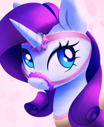 Size: 2000x2438 | Tagged: safe, artist:nookprint, imported from derpibooru, rarity, pony, unicorn, female, halter, high res, pretty, solo, tack