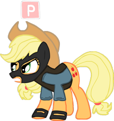 Size: 1182x1253 | Tagged: safe, artist:appl3jack, applejack, earth pony, pony, angry, clothes, counter-strike, female, gmod, simple background, solo, terrorist, transparent background, trouble in terrorist town