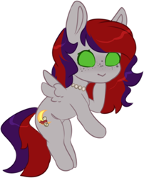 Size: 356x441 | Tagged: safe, artist:babiiclouds, imported from derpibooru, oc, oc only, oc:evening prose, pegasus, pony, female, freckles, jewelry, mare, necklace, pearl necklace, simple background, solo, white background