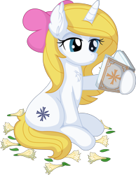 Size: 5733x7405 | Tagged: safe, artist:cyanlightning, imported from derpibooru, oc, oc only, oc:reverie, pony, unicorn, derpibooru community collaboration, .svg available, 2022 community collab, absurd resolution, book, bow, female, hair bow, lidded eyes, reading, simple background, sitting, solo, transparent background, vector