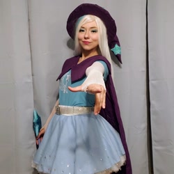 Size: 1080x1080 | Tagged: safe, artist:jaycosplay1, imported from derpibooru, trixie, human, cape, clothes, cosplay, costume, female, hat, irl, irl human, magic wand, photo, trixie's cape, trixie's hat