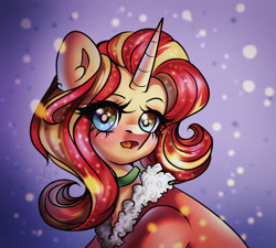 Size: 3000x2700 | Tagged: safe, artist:kirillllh, imported from derpibooru, sunset shimmer, pony, unicorn, equestria girls, christmas, clothes, cute, female, high res, holiday, jacket, mare, shimmerbetes, solo