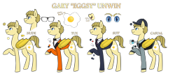 Size: 3500x1524 | Tagged: safe, artist:viking3ggs, imported from derpibooru, bat pony, pony, bat ponified, bust, clothes, egg, eggsy (kingsman), hat, kingsman: the secret service, male, ponified, race swap, raised hoof, reference sheet, simple background, stallion, suit, transparent background