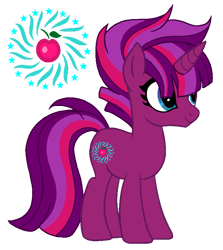 Size: 715x801 | Tagged: safe, artist:madlilon2051, imported from derpibooru, oc, oc only, pony, unicorn, base used, eyelashes, female, horn, magical lesbian spawn, mare, offspring, parent:tempest shadow, parent:twilight sparkle, parents:tempestlight, simple background, smiling, solo, transparent background, unicorn oc